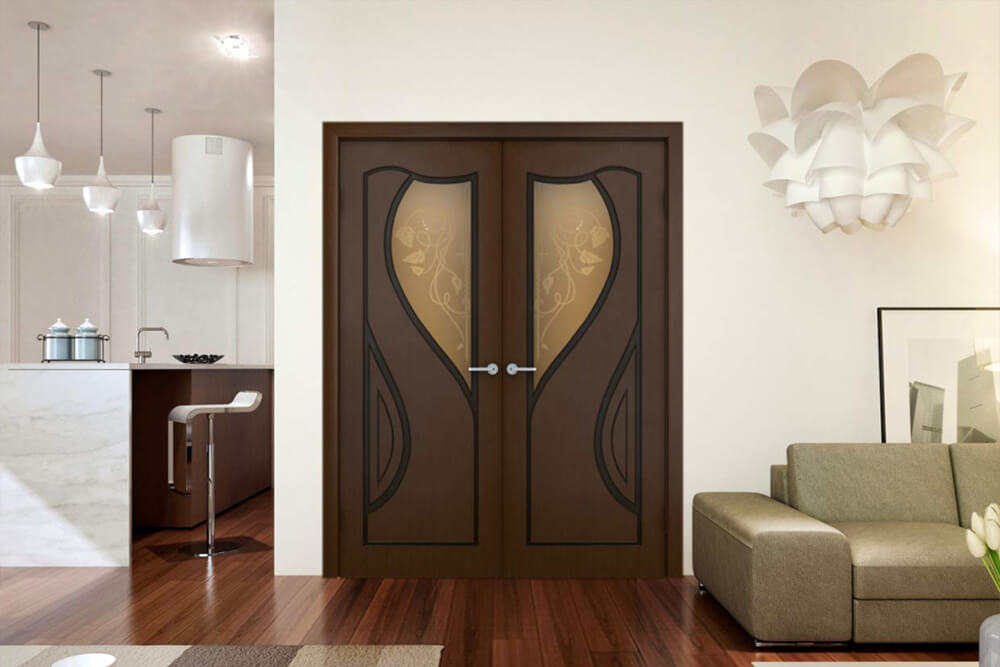 Темные распашные межкомнатные двери Темные распашные межкомнатные двери